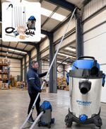 High Level Industrial Vacuum Cleaning System Warehouse Gutter Dust Eaves 7.5m