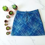 Oakley Golf Skort Women's Blue Plaid Athletic Drawstring Pockets Size 6