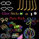 GLOW STICKS CONNECTORS FOR BRACELETS NECKLACES PARTY FAVORS NEON COLOR GLASSES