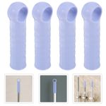 4pcs Sweeping Broom Handle Grip Mop End Cap Mop Rod Handles End Sleeve