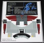 Replacement custom sticker for 75060 replacement sticker sheet black