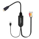 1080P AV (CVBS) Composite Video Converter RCA AV to HDMI Cable AdapterPAL NTSC