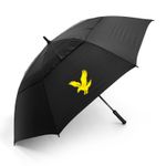 Lyle & Scott Umbrella Dual Canopy Windproof UV 62" Auto Open Non-Slip Handle