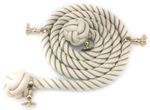 Natural Cotton Wormed Bannister Rope - Choose Diameter Length & Fittings