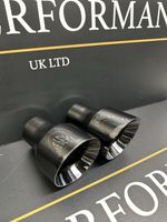 4” Black Chrome 304 Stainless Steel Exhaust Universal Weld On - 1 Tip Included