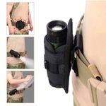 Tactical Flashlight Pouch Holster, Rotatable Holder Belt Clip Tactical Torch Car