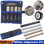 10X Steel Wheel Alignment Pin Wheel Hanger Positioning Guide Balancing Tool Kit