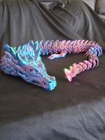 Extra large 3foot 90cm 3D Printed Articulated Dragon multicoloured Fantasy Gift 