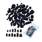 60pcs Set Screws, Set Screws Assortment Kit, Grub Screws M3 M4 60pcs(12 Sizes)