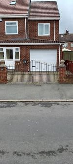 Wrought iron Gates and Railings Heavy duty 10FT drive span Galvanised
