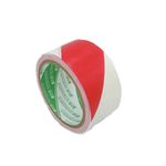Floor Marking Safety Tape, Red/White, 59', 1 Roll