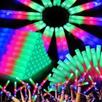10/30Pcs Foam Glow Sticks LED Flashing 3 Modes Party Wedding Concert Extra Long