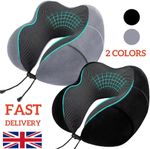 Memory Foam U Shaped Travel Pillow Neck Support Soft Head Rest Plane Car Cushion