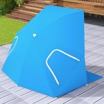 2-in-1 Beach Tent 2-In-1 Sun Umbrella Beach Shade Shelter 2-4 People