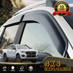 Smoke Tinted Wind Deflectors Window Sun Visor for Ford Ranger 2012-2022 T6 T7 T8