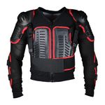 Frank Thomas Adult Full Deflector MX Armour Jacket Black Red