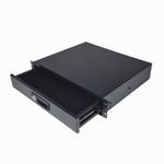 2U 19" 200mm Locking Storage Drawer Network Data Cabinet Flight Case Server Rack