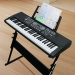 61-Key Portable Electronic Keyboard with Follow-the-Light Keyboard