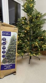Spirit Christmas 6.5ft Pre Lit Douglas Fir Tree 300 Dual Colour LED