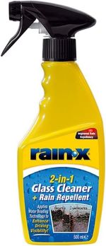 Rain-X 2-in-1 Glass Cleaner + Rain Repellent – Streak-Free 500 ml (Pack of 1)