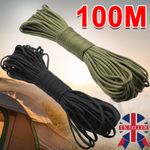 100M 550 Paracord – 4mm 7-Strand Core Camping Tent Rope, 328FT Outdoor Cord