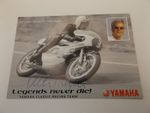 6" x 4" PHOTO CARD SIGNED BY DIETER BRAUN - MOTORCYCLE RACER YAMAHA
