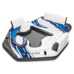 INTEX Blue Tropic 5-Person Inflatable Floating Pool Island Raft for Adults