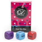 Lovehoney Oral Sex Dice Game - Oh! - Travel Size - 3 Pack - Any Gender - Couples
