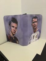4 Pockets Football Trading Cards Album 400 Cards, Cristiano & Messi binder