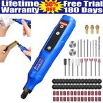 Rotary Multi Tool Set 80Pcs Dremel Compatible Accessories Mini Drill 5 Speeds