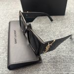 Poplar Sunglasses Fashion Personality Plate Large Frame Cat Eye Black Sunglasses