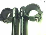 48mm STP Tek2 Calibrated road race black anodised Clip-Ons handlebars.
