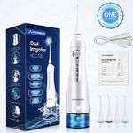 POWERFUL Cordless Water Flosser 300ML | 8 Jet Tips | USB Rechargeable