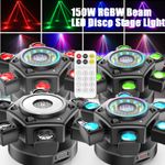 UKING 150W Moving Head Party Light Rotating Disco Laser Beam Strobe Remote DMX