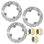 Front Rear Brake Rotors Pads For Can Am Outlander 500 650 800R 1000 Renegade 800