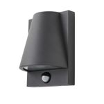 Litecraft Astrid Outdoor IP43 Wall Light With PIR Motion Sensor - Anthracite    
