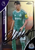 Seung-Soo Park Newcastle United Topps Chrome Premier League 26 Hand Signed Card