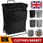 Laundry Basket Dirty Washing Wash For Clothes Bin Foldable Storage Bag With Lid