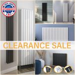 Designer Flat Panel Oval Column  Radiator Horizontal Vertical Central Heating