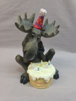 Big Sky Carvers Mountain Moose Jeff Fleming Retired Birthday Moose