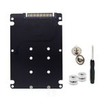 Black M.2 NVME SSD Key M + NGFF SATA SSD Key B to U.2 SFF-8639 Adapter