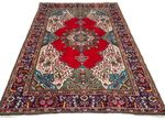 A FABULOUS OLD HANDMADE TRADITIONAL AZERBAIJAN ORIENTAL RUG(300 x 203 cm)+