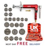 23PCS Pneumatic Brake Caliper Piston Windback Tool Air Operated Rewind Tool Kit