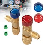 2PCS Refrigerant Valve Coupler Air Conditioning R410A R22 Connector Adapters