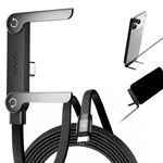 2-in-1 Invisible Holder Charger Cable–240W Fast Charging Cord with Phone Stand