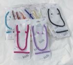 Children's Girls Kids Faux Pearl Necklace Bracelet Earrings Jewelry Party Set UK