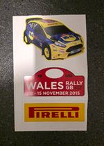 Wales Rally GB/Pirelli/ Rally Car Stickers Sheet