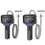 Endoscope Inspection Camera 2-Way 180° Flexible Borescope 3.9mm/5.5mm Lens