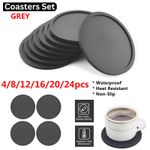 Silicone Coasters Placemats Non Slip Rubber Mat Hot Drinks Coffee Table Holder