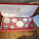 Bahamas 1974 Proof Set with 4 Silver Coins